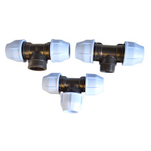 irrigation pp fittings 90 degree reducing tee for water supply